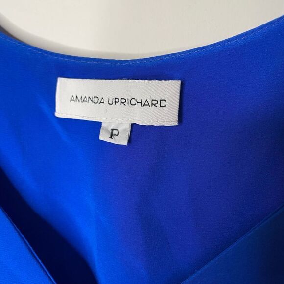 Amanda Uprichard Blue Tank Ruffle Dress - Picture 4 of 8